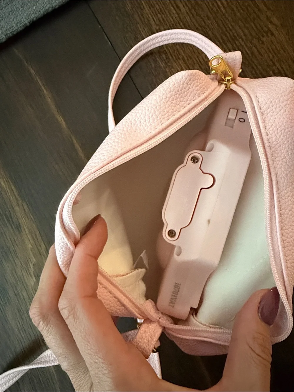 Girls' Pink Unicorn Crossbody Bag with Holographic Horn